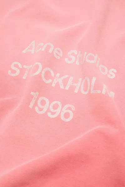 Acne Studios Long-sleeved Sweatshirt In Pink