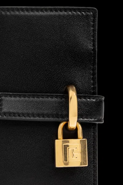 Balmain Padlock Wallet In Red