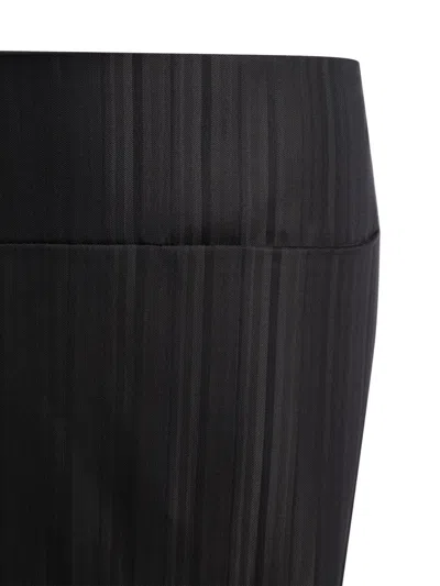 Dondup Herringbone-patterned Mini Skirt In Black