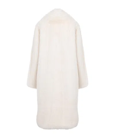 Dondup Long-sleeved Coat In White