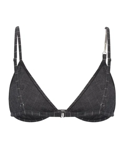 Dondup Pinstripe-pattern Chain-link Top In Gray