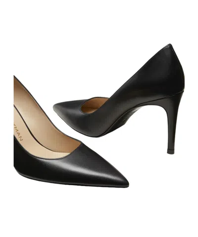 Stuart Weitzman 85mm Stuart Power Pointed-toe Stiletto Pumps In Black