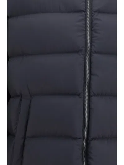 Herno Technical Down Jacket With Acrylic-coated Polyamide In Black