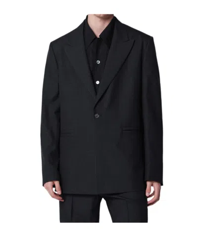 Namacheko Single-breasted Jacket Grey Pattern In Wool In Black