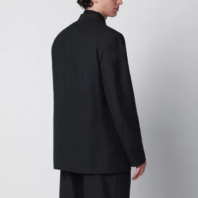 Namacheko Single-breasted Jacket Grey Pattern In Wool In Black