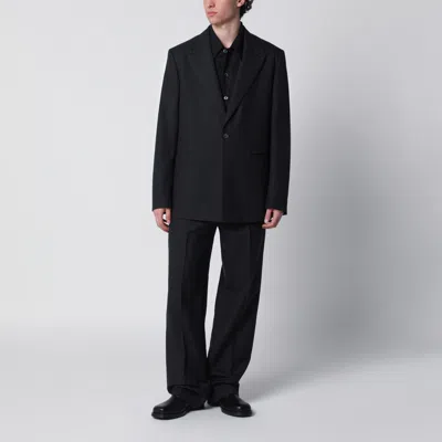 Namacheko Single-breasted Jacket Grey Pattern In Wool In Black