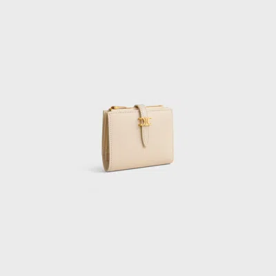 Celine Solid Color Wallet In Red