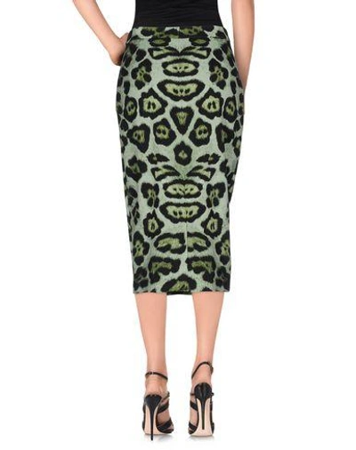Shop Givenchy Midi Skirts In Light Green