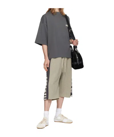 Essentials Drawstring Long Shorts In Neutral