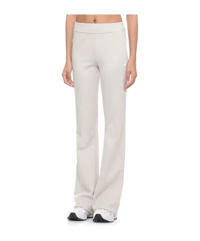 K-way Logo Patch Flared Pants In White