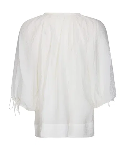 Samsoe & Samsoe Samateran Tie-neckline Blouse In White