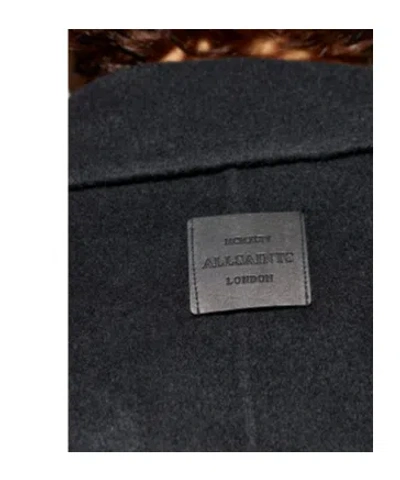 Allsaints Brax Wool Coat In Black