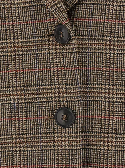 Max Mara Lapel Long-sleeved Suit Jacket In Multi