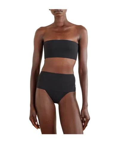 Alaïa Solid Color Bikini Tops In Black