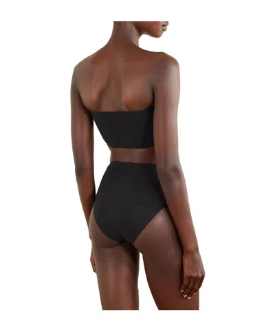 Alaïa Solid Color Bikini Tops In Black