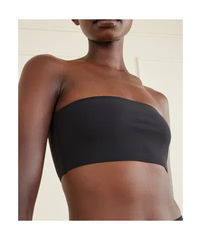 Alaïa Solid Color Bikini Tops In Black