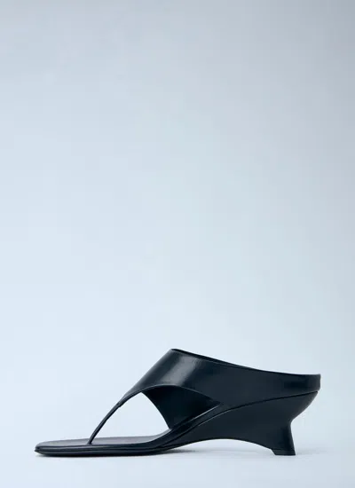 Khaite Marlow 55 Thong Mules In Blue
