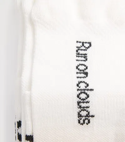 On Logo Mid Socks In White