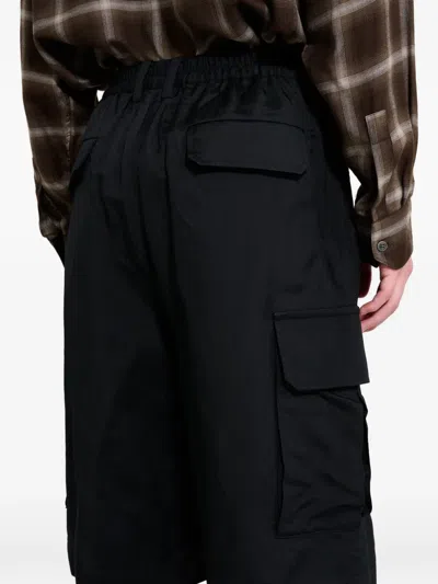 Ssstein Button-fastening Cargo Shorts In Black