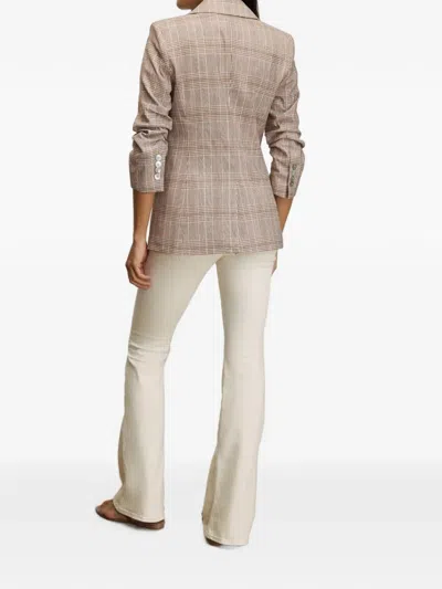 Veronica Beard Clayton Single-breasted Check-pattern Cotton Blazer In Multi