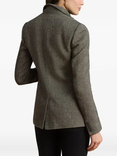 Ralph Lauren Herringbone Single-button Blazer In Multi