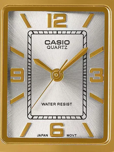 Casio Rectangular 32mm Watch In Gold