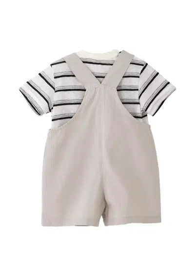 Banblu Striped T-shirt And Playsuit Set In Multi