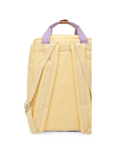 Doughnut Mini Macaroon Kaleido Checked Backpack In Orange