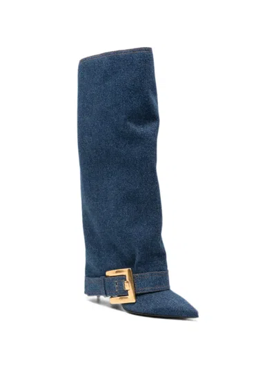 Balmain Anthem Buckled Boots In Multi