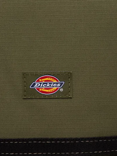 Dickies Roll-top Logo-patch Backpack In Red