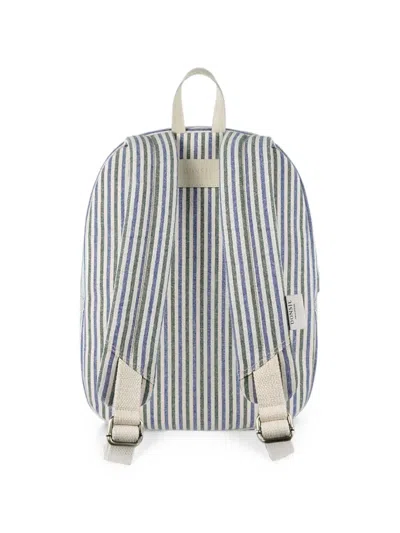 Donsje Raffie Striped-pattern Backpack In Pink