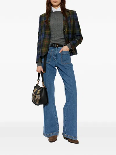 Etro Single-breasted Blazer In Multi