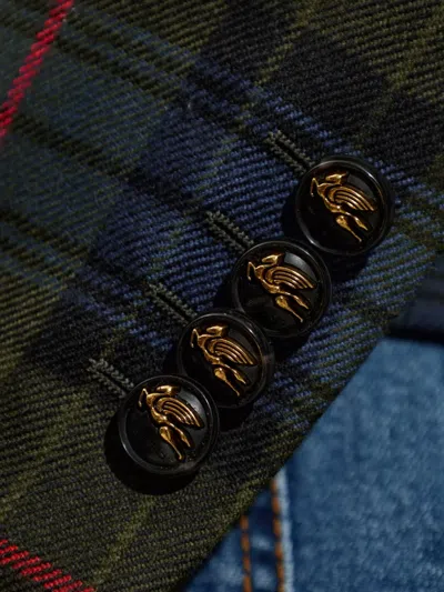 Etro Single-breasted Blazer In Multi