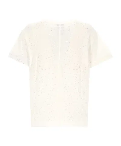 Thom Krom Distressed T-shirt In White