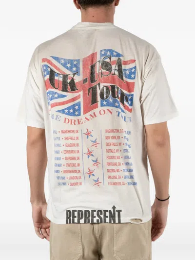 Represent 티셔츠 남성 색상 베이지 In White