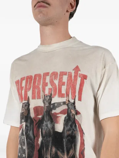 Represent 티셔츠 남성 색상 베이지 In White