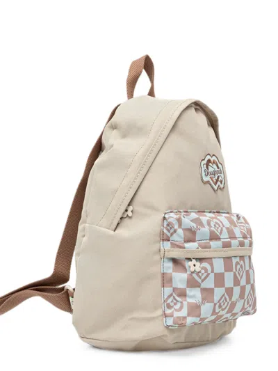 Doughnut Mini Logo-patch Backpack In Neutral