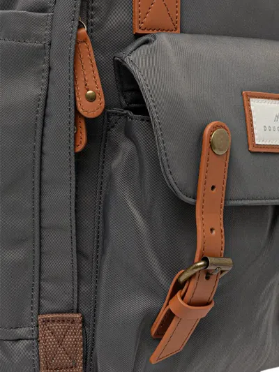 Doughnut Macaroon Buckled Backpack In Gray