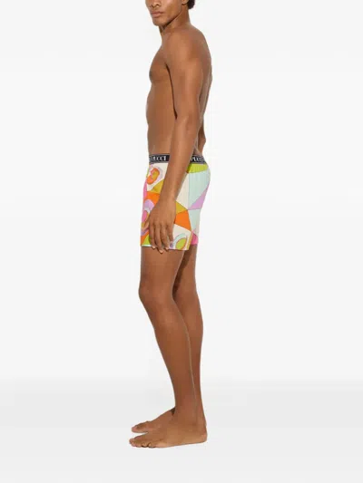 Pucci Occhi-print Boxer Shorts In Multi