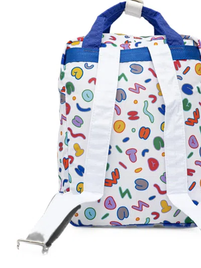 Doughnut Graphic-print Backpack In White