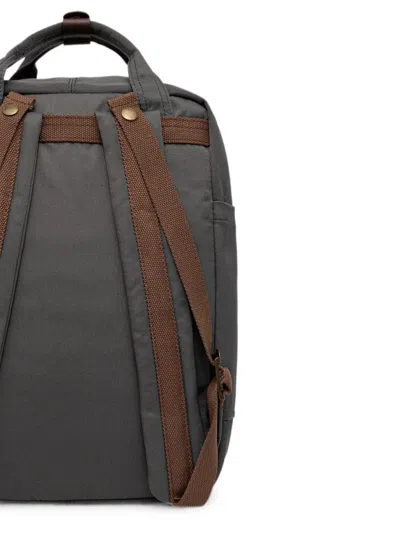 Doughnut Macaroon Buckled Backpack In Gray