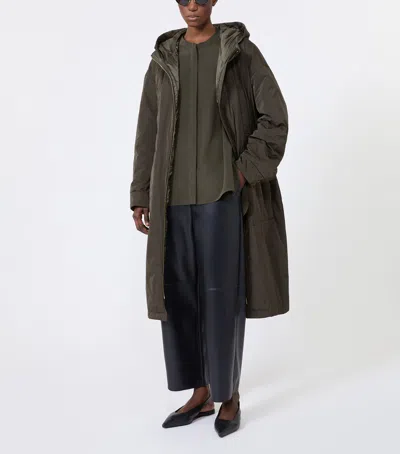 Max Mara Long-sleeved Top In Green