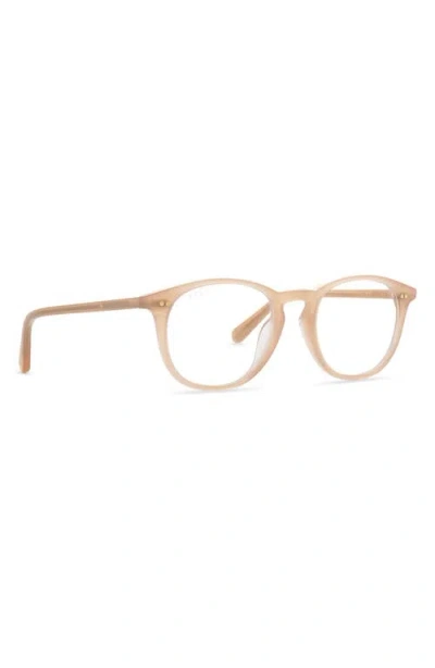 Diff Jaxson 49mm Blue Light Blocking Glasses In Brown