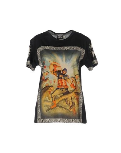 Fausto Puglisi T-shirts In Steel Grey