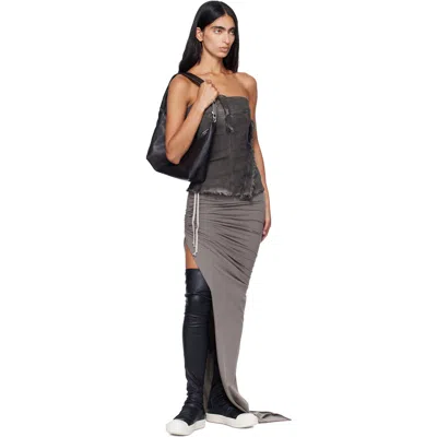 Rick Owens Blackwhite Solid High Stocking Sneaks Boots In Black