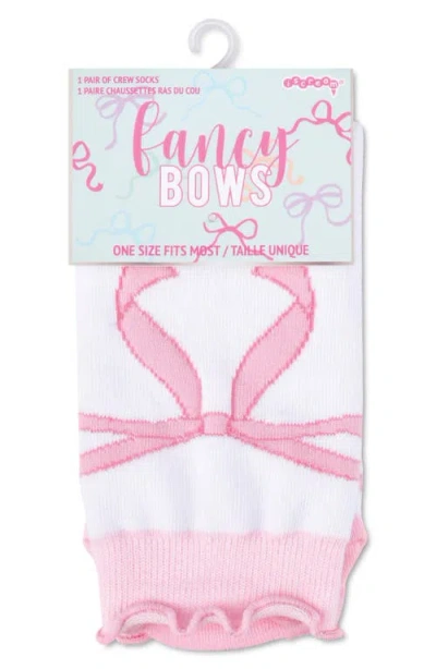 Iscream Kids' Bow Crew Socks In White