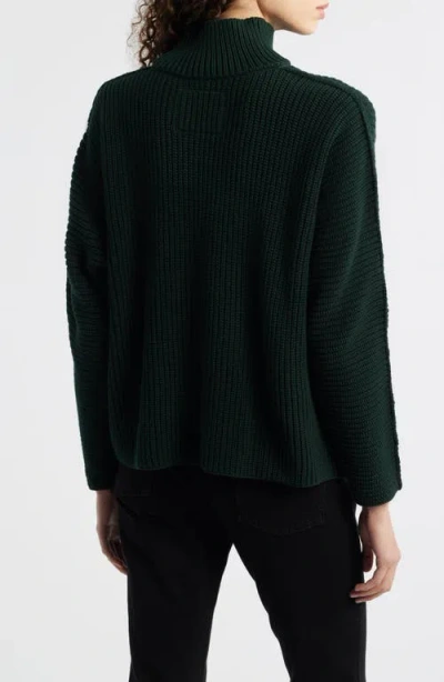 Frank & Eileen Montecito Turtleneck Sweater In Green