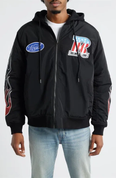 Rolling Loud Starting Line Flight Jacket In Black