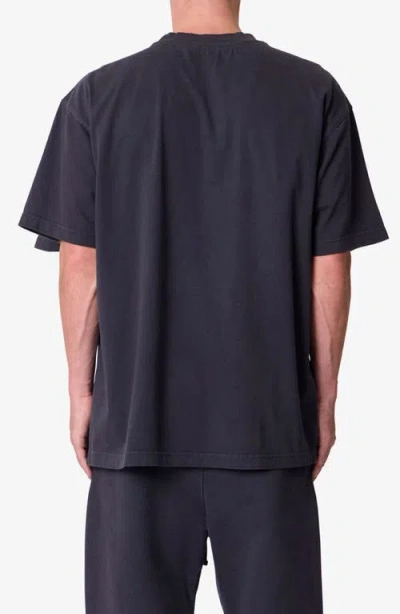 Mnml Heavy Basic Boxy Cotton T-shirt In Black