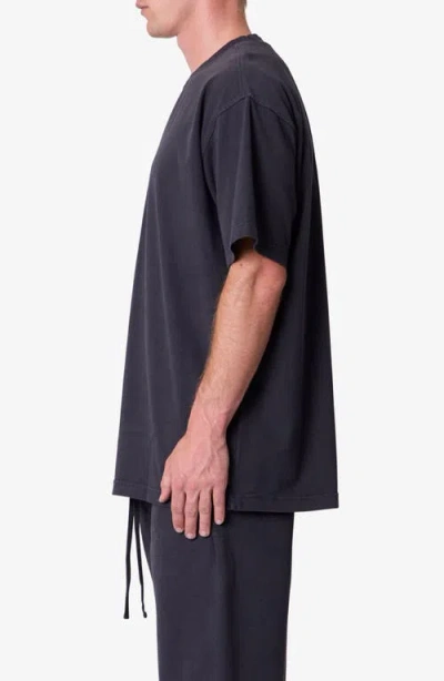 Mnml Heavy Basic Boxy Cotton T-shirt In Black